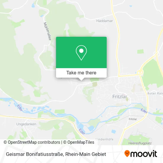 Карта Geismar Bonifatiusstraße