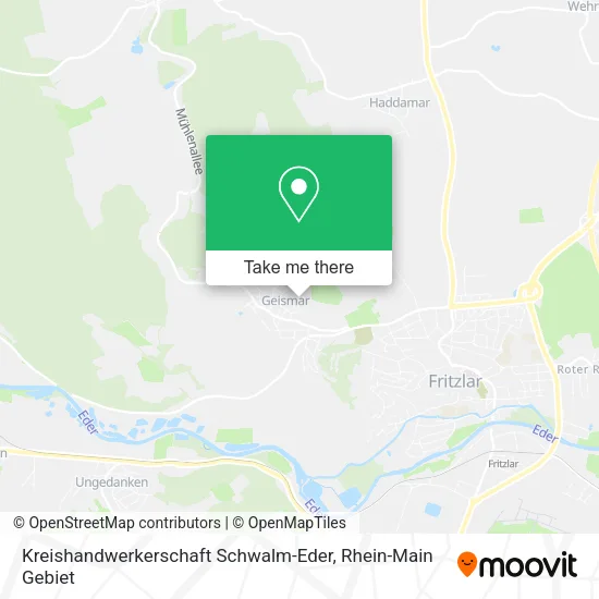 Карта Kreishandwerkerschaft Schwalm-Eder