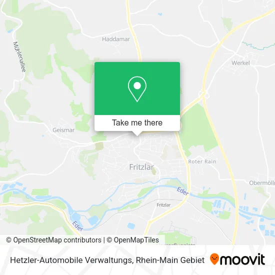 Карта Hetzler-Automobile Verwaltungs