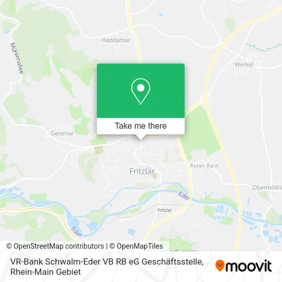 Карта VR-Bank Schwalm-Eder VB RB eG Geschäftsstelle