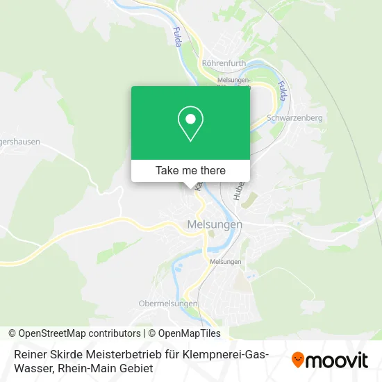 Карта Reiner Skirde Meisterbetrieb für Klempnerei-Gas-Wasser