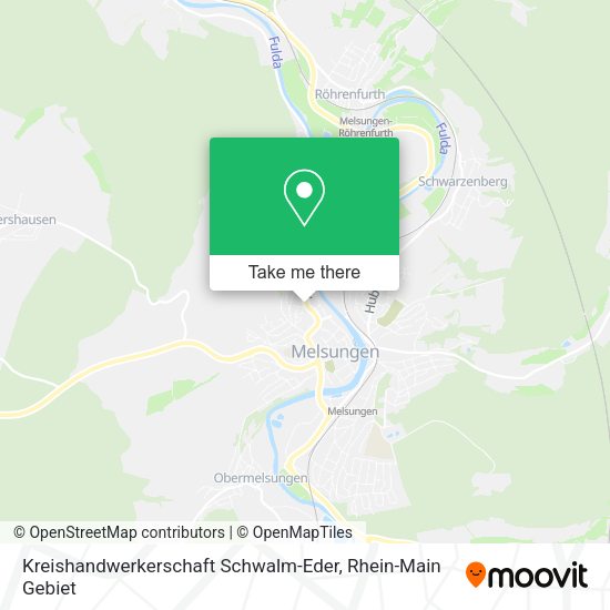 Карта Kreishandwerkerschaft Schwalm-Eder