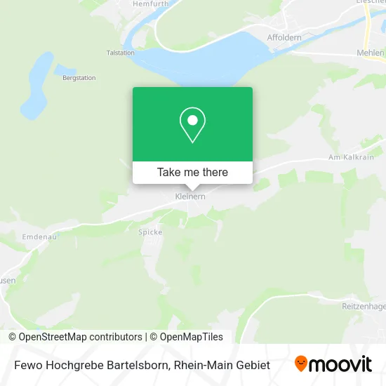 Карта Fewo Hochgrebe Bartelsborn