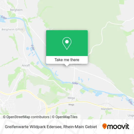 Карта Greifenwarte Wildpark Edersee