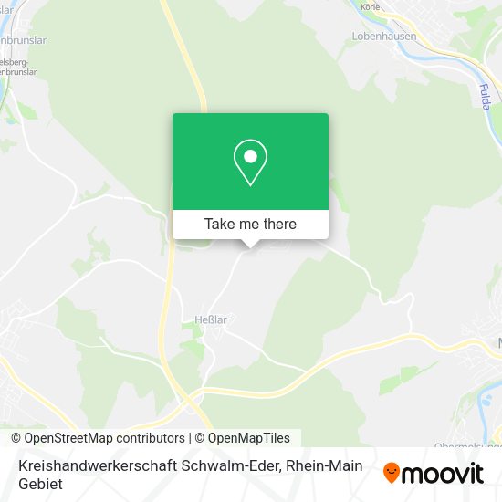 Карта Kreishandwerkerschaft Schwalm-Eder