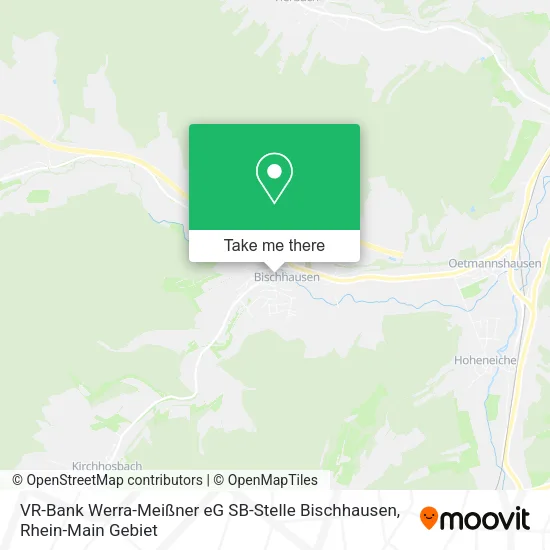 Карта VR-Bank Werra-Meißner eG SB-Stelle Bischhausen