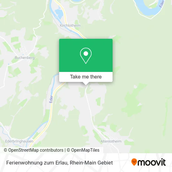 Карта Ferienwohnung zum Erlau
