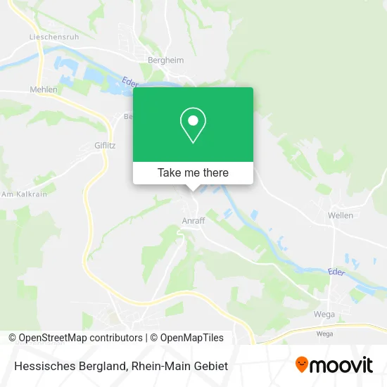 Карта Hessisches Bergland