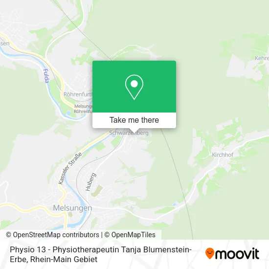 Карта Physio 13 - Physiotherapeutin Tanja Blumenstein-Erbe