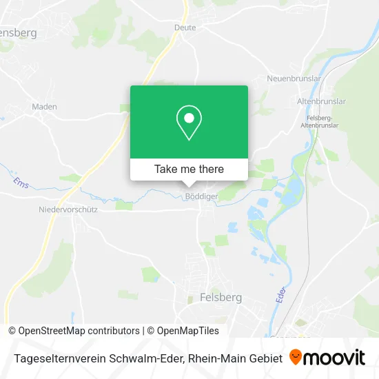 Карта Tageselternverein Schwalm-Eder