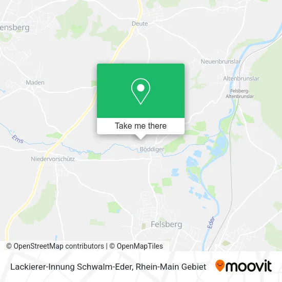 Карта Lackierer-Innung Schwalm-Eder