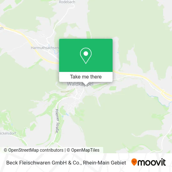 Карта Beck Fleischwaren GmbH & Co.