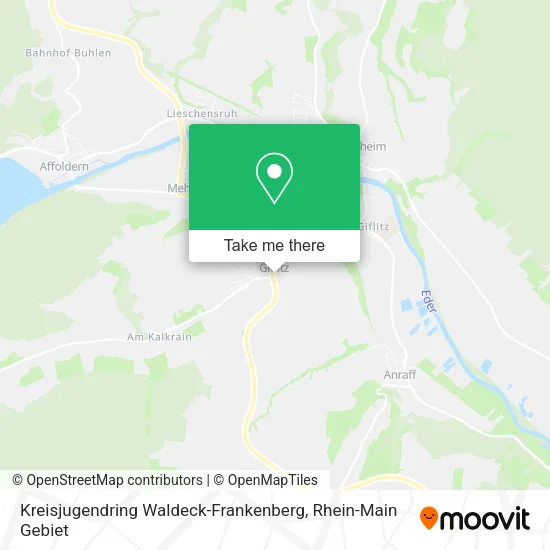Карта Kreisjugendring Waldeck-Frankenberg