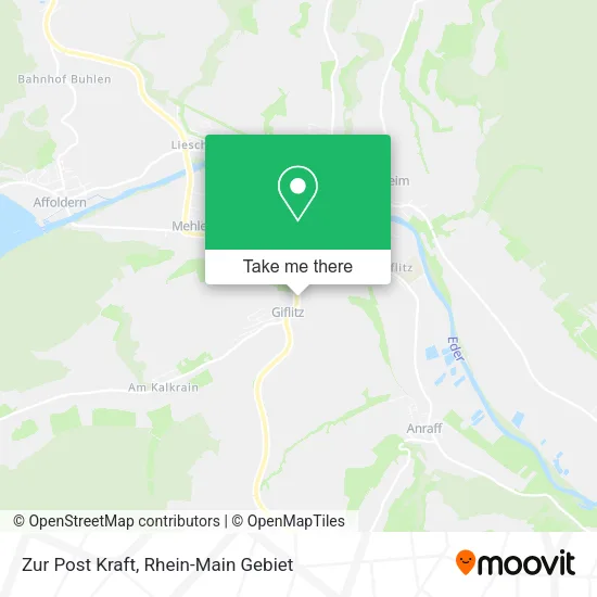 Карта Zur Post Kraft