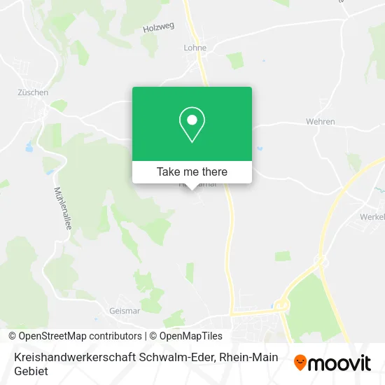 Карта Kreishandwerkerschaft Schwalm-Eder