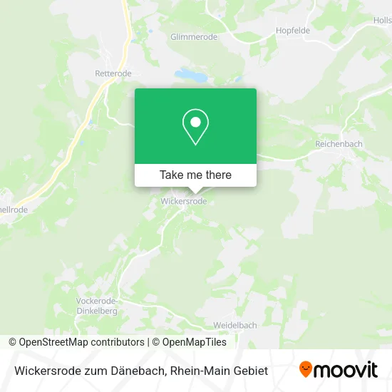 Карта Wickersrode zum Dänebach