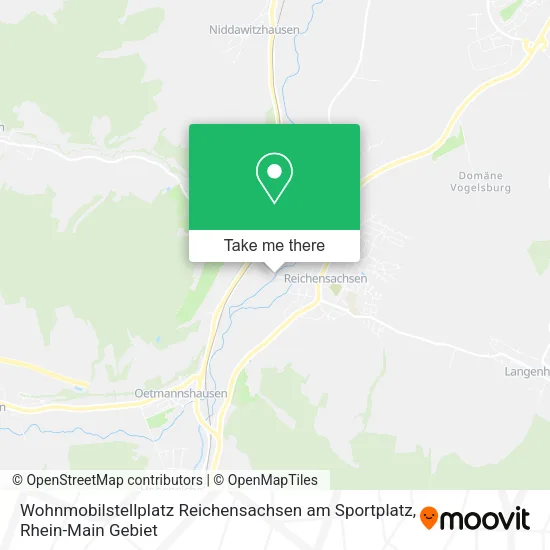 Карта Wohnmobilstellplatz Reichensachsen am Sportplatz