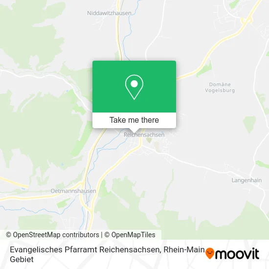 Карта Evangelisches Pfarramt Reichensachsen