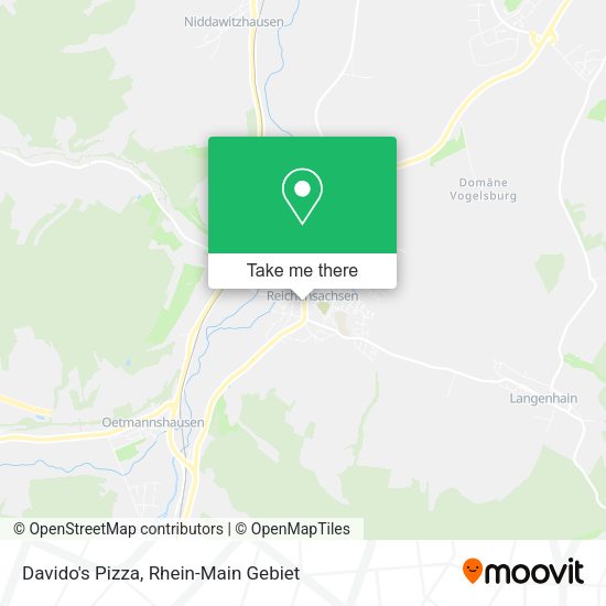 Карта Davido's Pizza