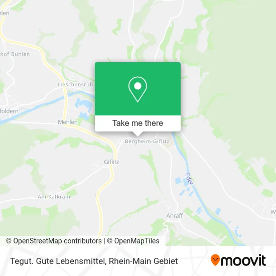 Карта Tegut. Gute Lebensmittel