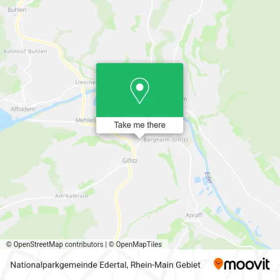 Карта Nationalparkgemeinde Edertal
