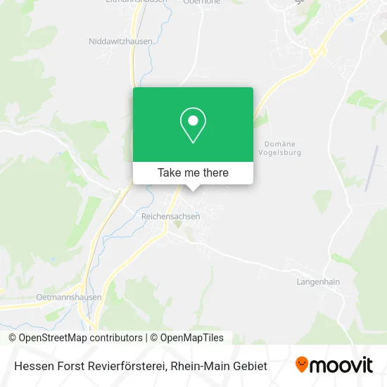 Карта Hessen Forst Revierförsterei