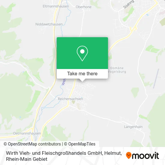 Карта Wirth Vieh- und Fleischgroßhandels GmbH, Helmut