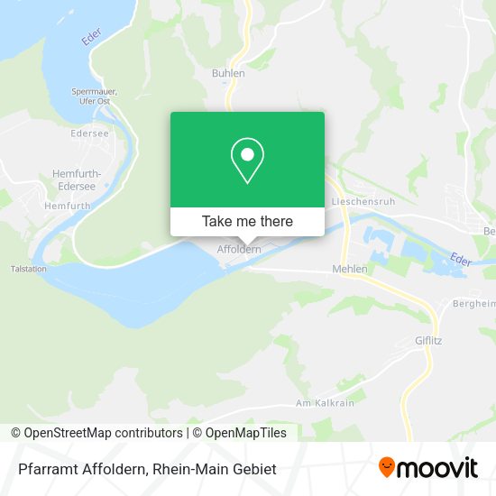 Карта Pfarramt Affoldern