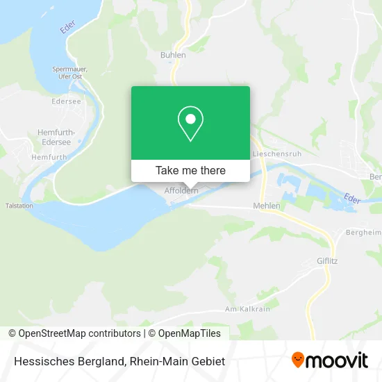 Карта Hessisches Bergland