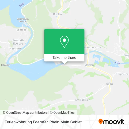 Карта Ferienwohnung Ederufer