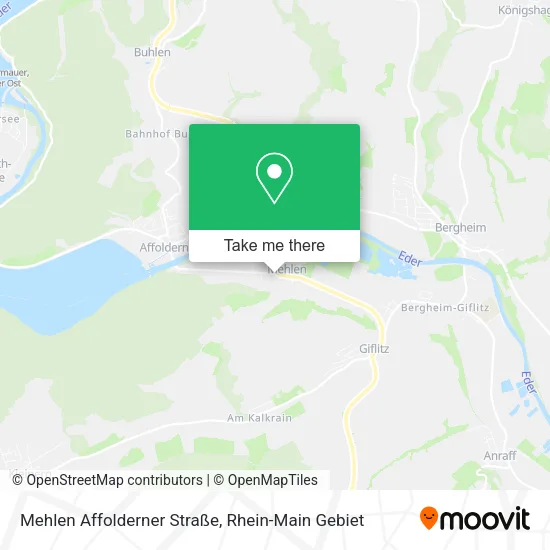 Карта Mehlen Affolderner Straße