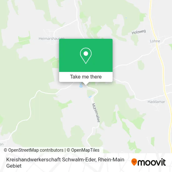 Карта Kreishandwerkerschaft Schwalm-Eder