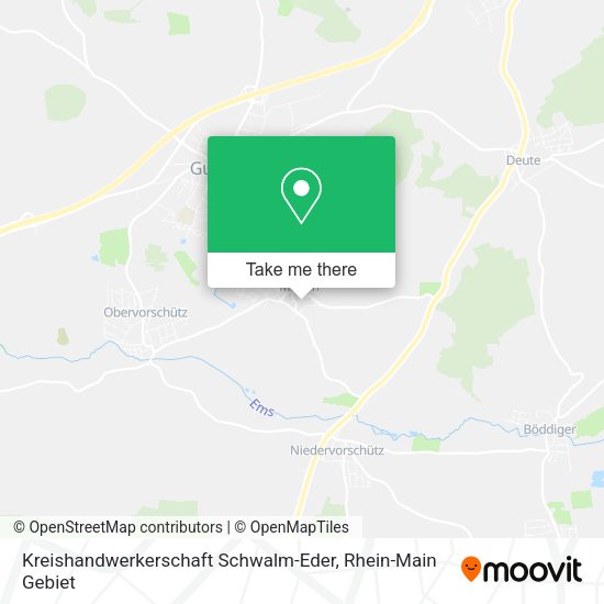 Карта Kreishandwerkerschaft Schwalm-Eder