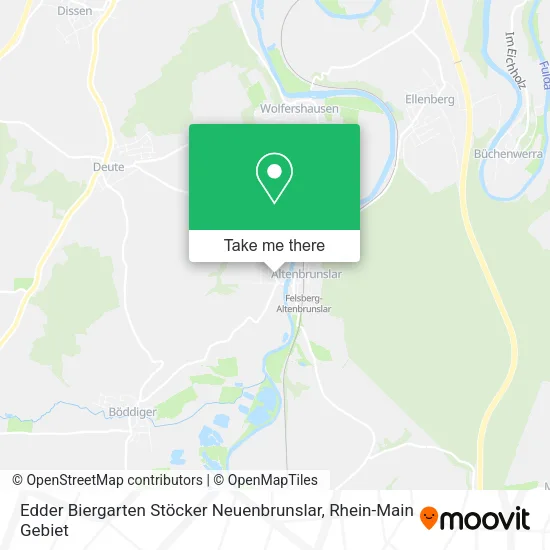 Карта Edder Biergarten Stöcker Neuenbrunslar