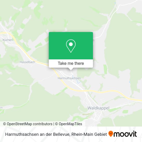 Карта Harmuthsachsen an der Bellevue