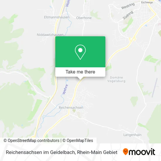 Карта Reichensachsen im Geidelbach