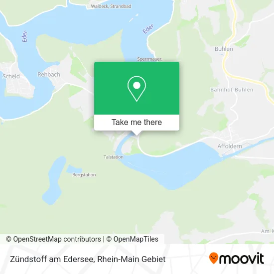 Карта Zündstoff am Edersee