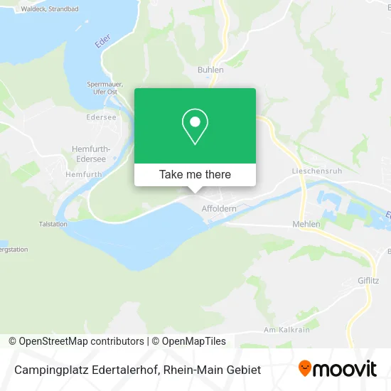 Карта Campingplatz Edertalerhof