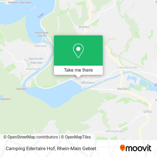 Карта Camping Edertalre Hof