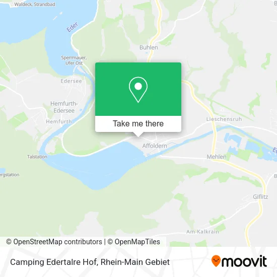 Карта Camping Edertalre Hof