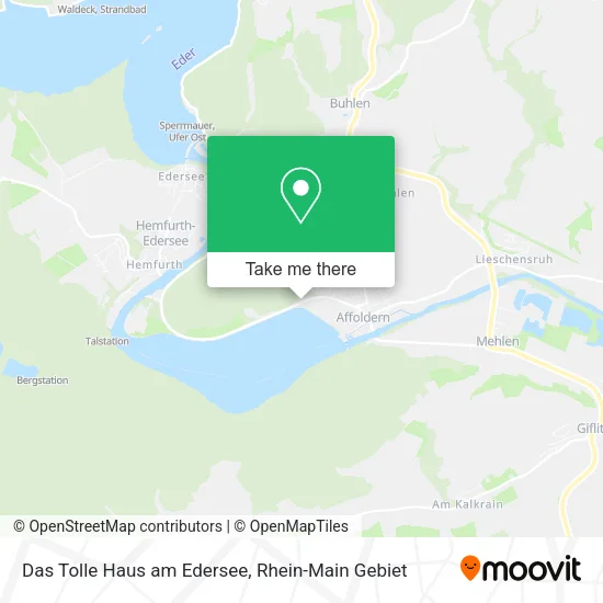 Карта Das Tolle Haus am Edersee
