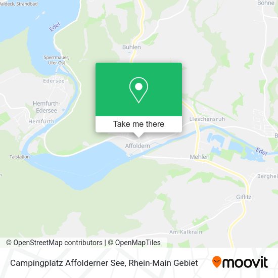 Карта Campingplatz Affolderner See