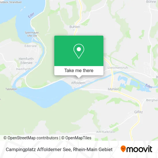 Карта Campingplatz Affolderner See