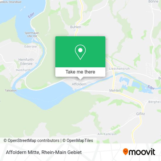 Карта Affoldern Mitte