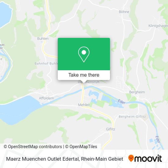 Карта Maerz Muenchen Outlet Edertal