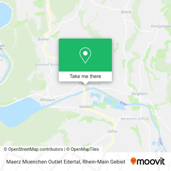 Карта Maerz Muenchen Outlet Edertal