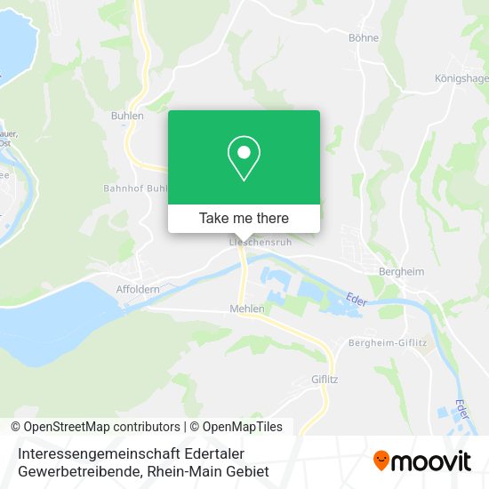 Карта Interessengemeinschaft Edertaler Gewerbetreibende