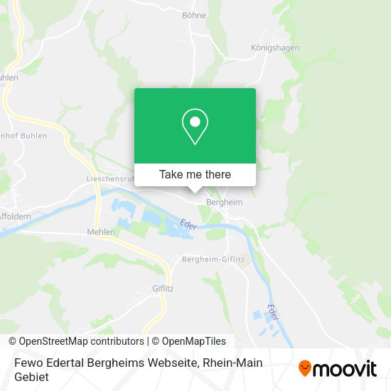 Карта Fewo Edertal Bergheims Webseite