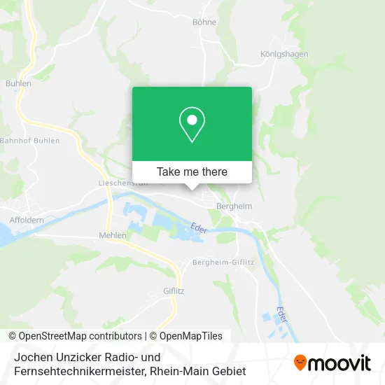 Карта Jochen Unzicker Radio- und Fernsehtechnikermeister