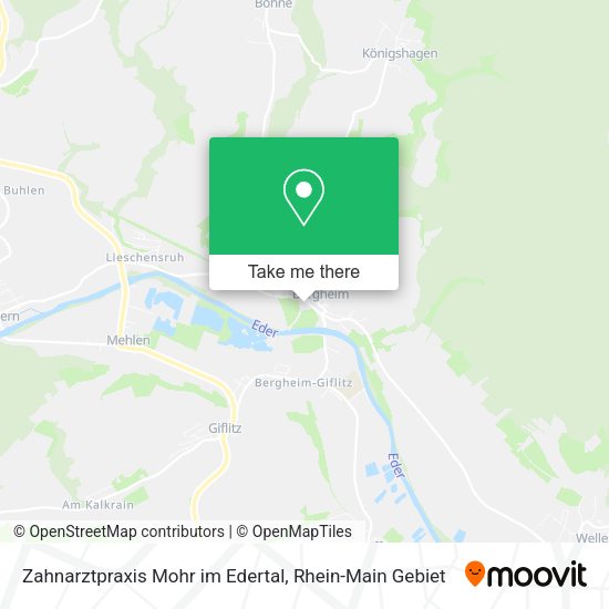 Карта Zahnarztpraxis Mohr im Edertal